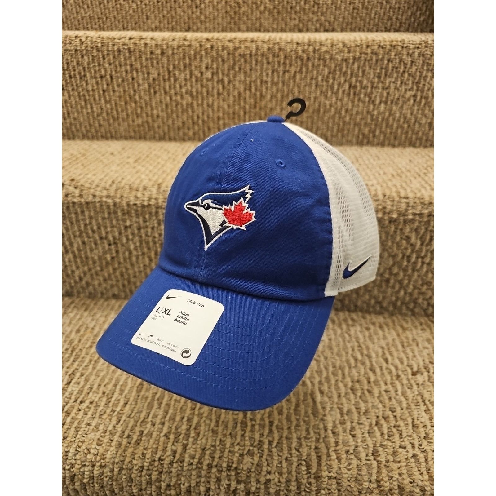 Nike Toronto Blue Jays Nike Club Cap Team L/XL Strap Mesh Hat Size ONE SIZE - 3 Thumbnail
