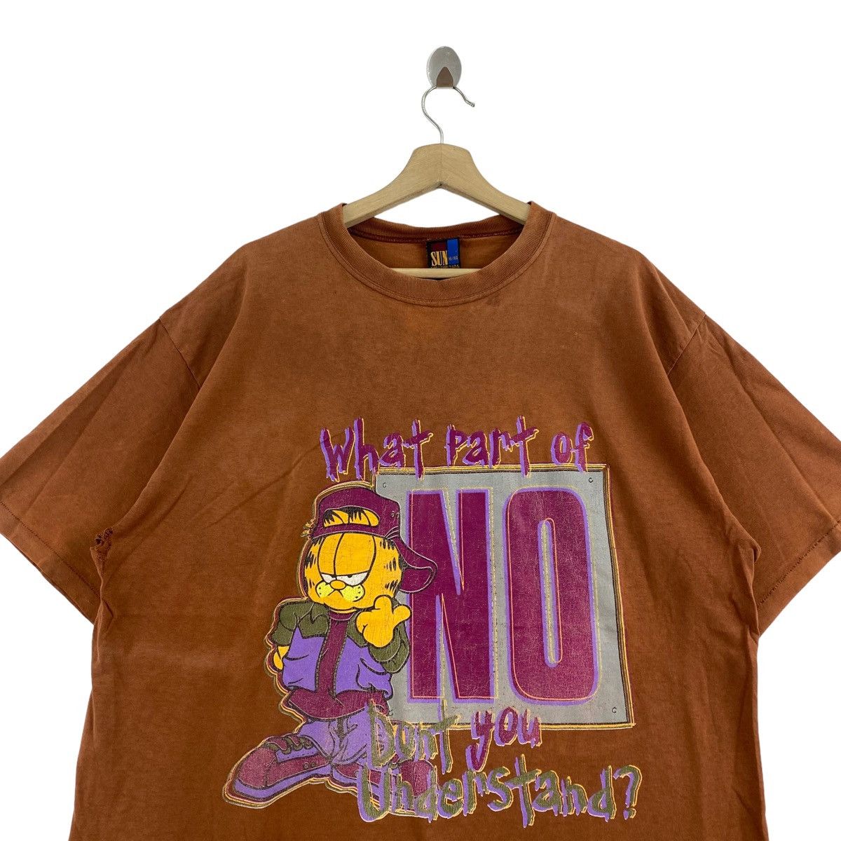 Vintage Vintage 90s GARFIELD What Part of NO Dont You Understand Size US XL / EU 56 / 4 - 2 Thumbnail