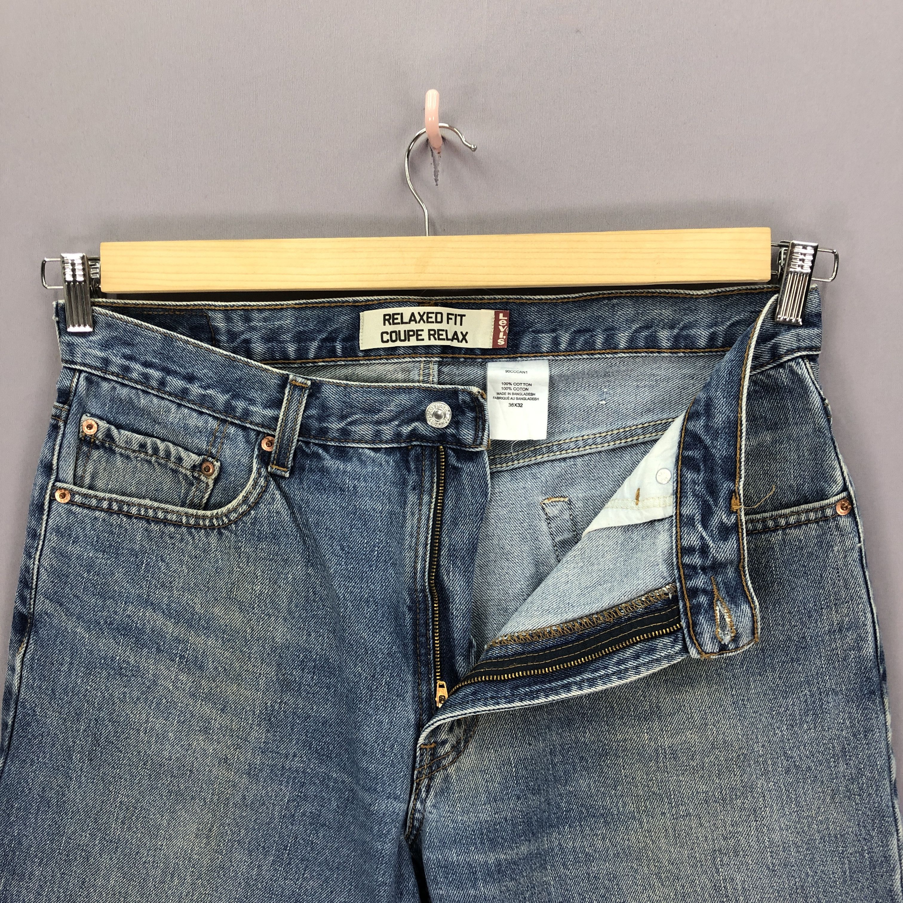 Levi's Vintage Y2K Levis 550 Stone Wash Jeans Levi's Faded Denim Size US 34 / EU 50 - 5 Thumbnail