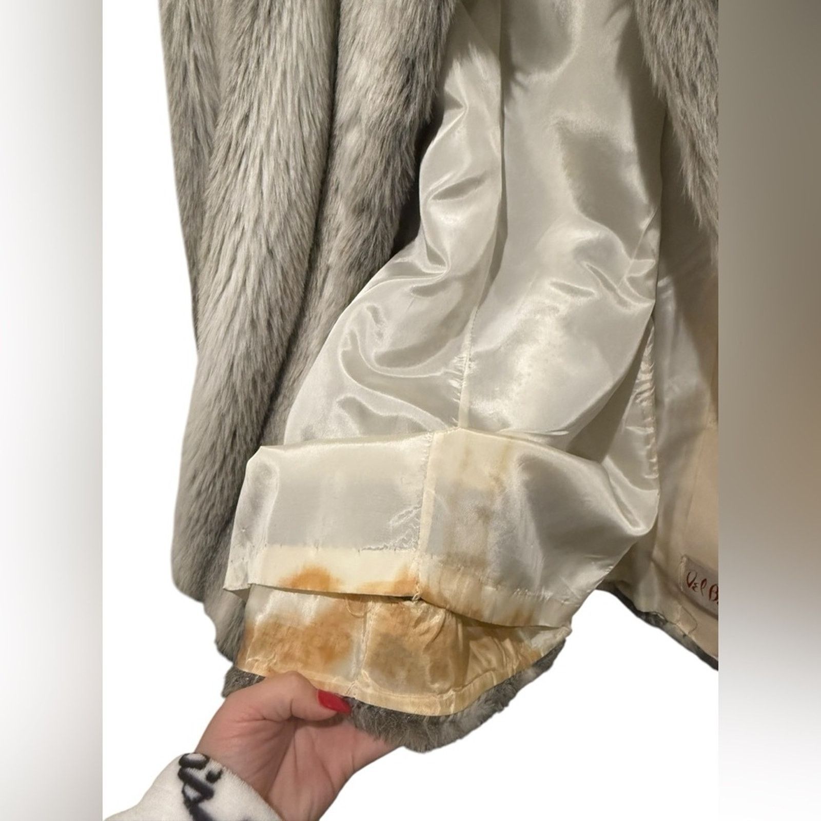 Del Bene Genuine Fur Coat, Small, Vintage Luxury Fox Fur