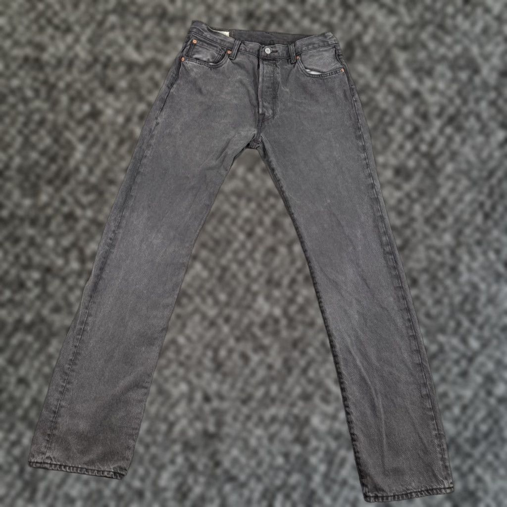 Levi's Levi's 501 Jeans Men 34x34 Gray High Rise Straight Leg Button Fly Denim Pants 93 501 Size US 34 / EU 50 - 1 Thumbnail