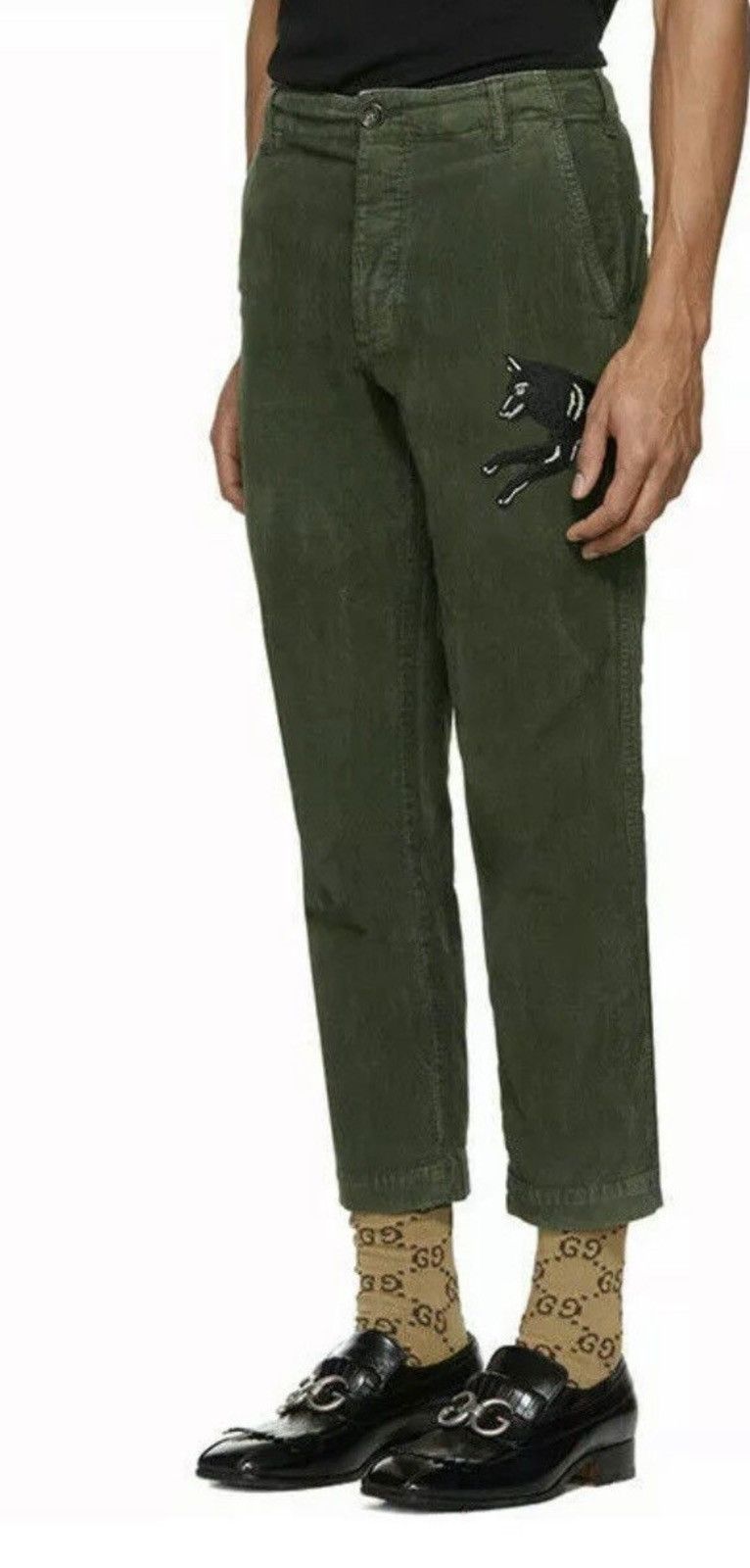 Gucci Washed Velvet Corduroy Wolf Pants Size US 32 / EU 48 - 2 Thumbnail