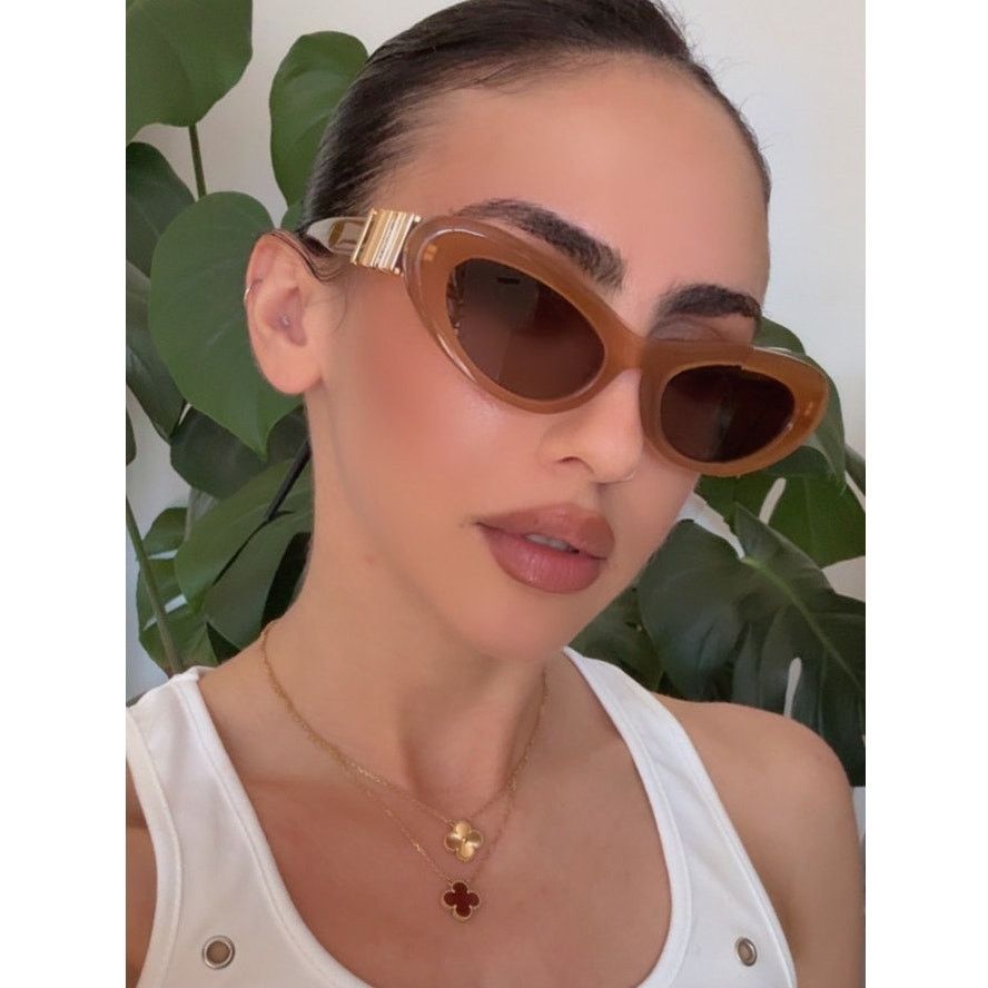 Loewe NEW Loewe LW40156U Cat Eye Sunglasses in Brown Size ONE SIZE - 2 Thumbnail