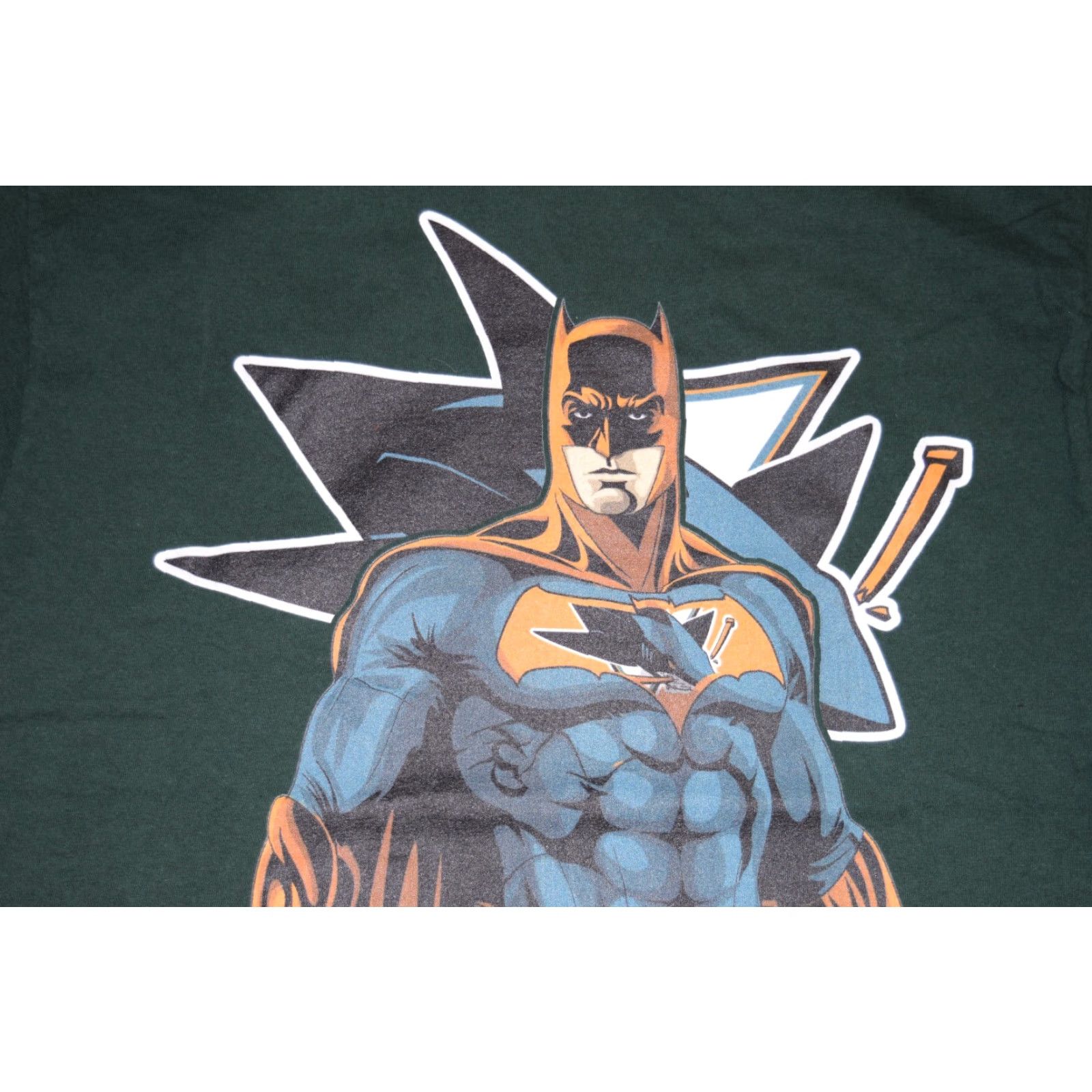 Hanes BATMAN SAN JOSE SHARKS T-SHIRT Men's Medium Green Short Sleeve NHL Size US M / EU 48-50 / 2 - 2 Thumbnail