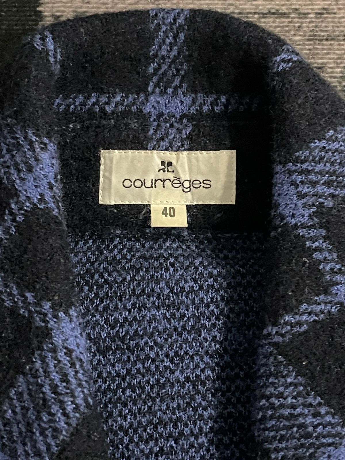 Courreges Vintage Courreges Plaid Wool Jacket Size S / US 4 / IT 40 - 10 Thumbnail