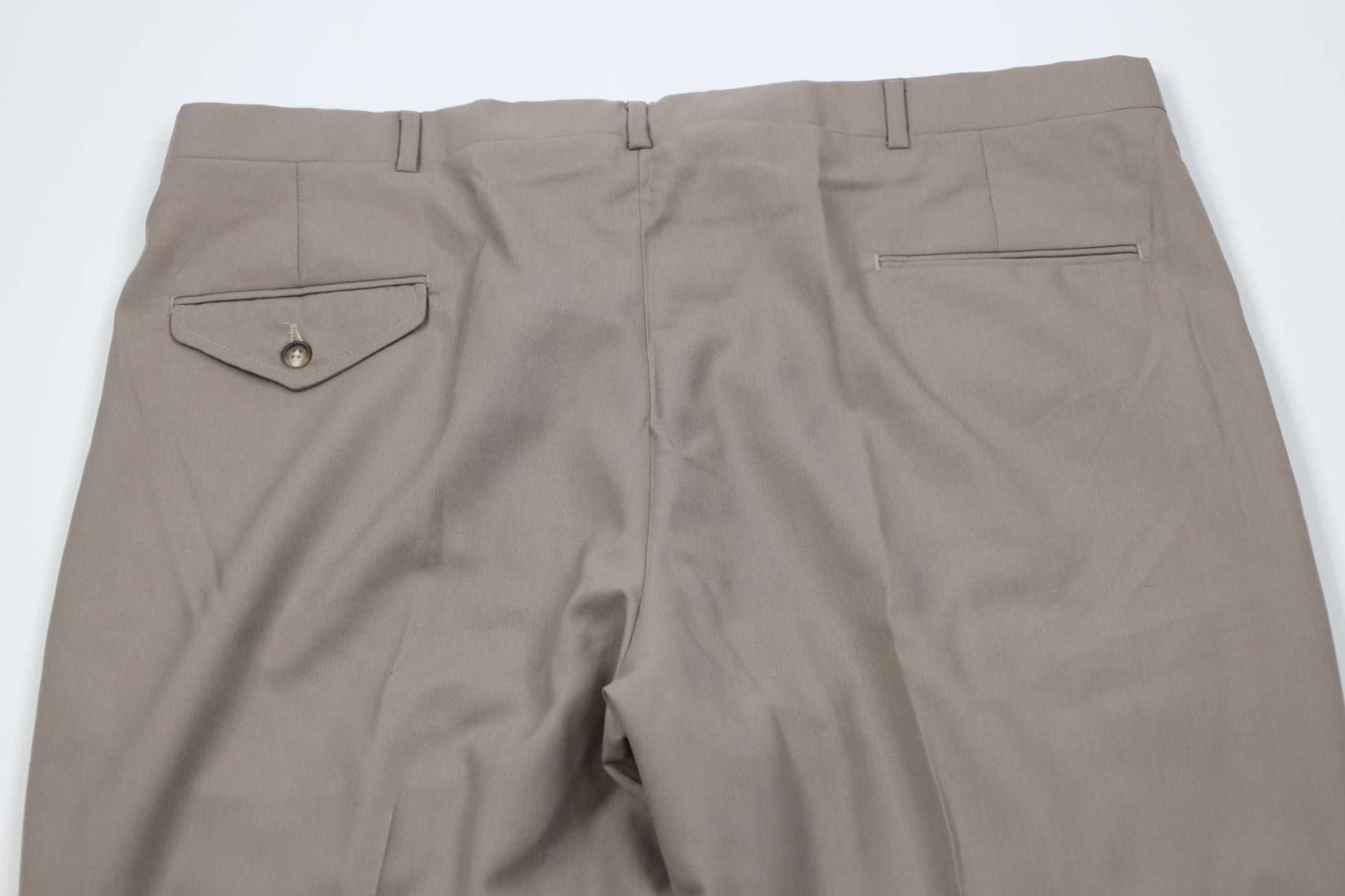 Lands' End Vintage 90s Lands End Knit Wide Leg Chino Pants Beige USA Size US 42 / EU 58 - 10 Thumbnail