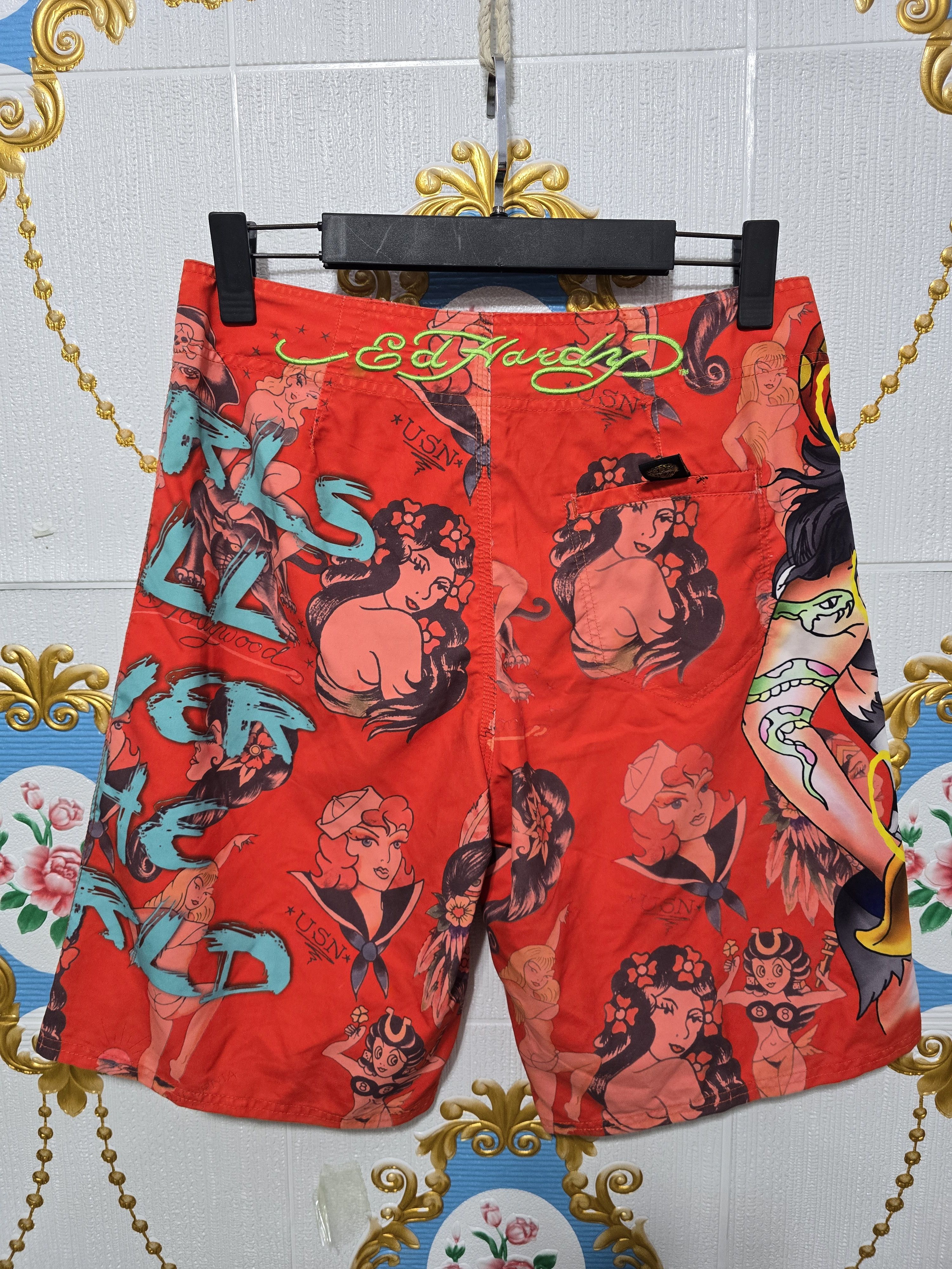 Ed Hardy Vintage Ed Hardy Girls All Over The World w32 Shorts Size US 32 / EU 48 - 11 Thumbnail