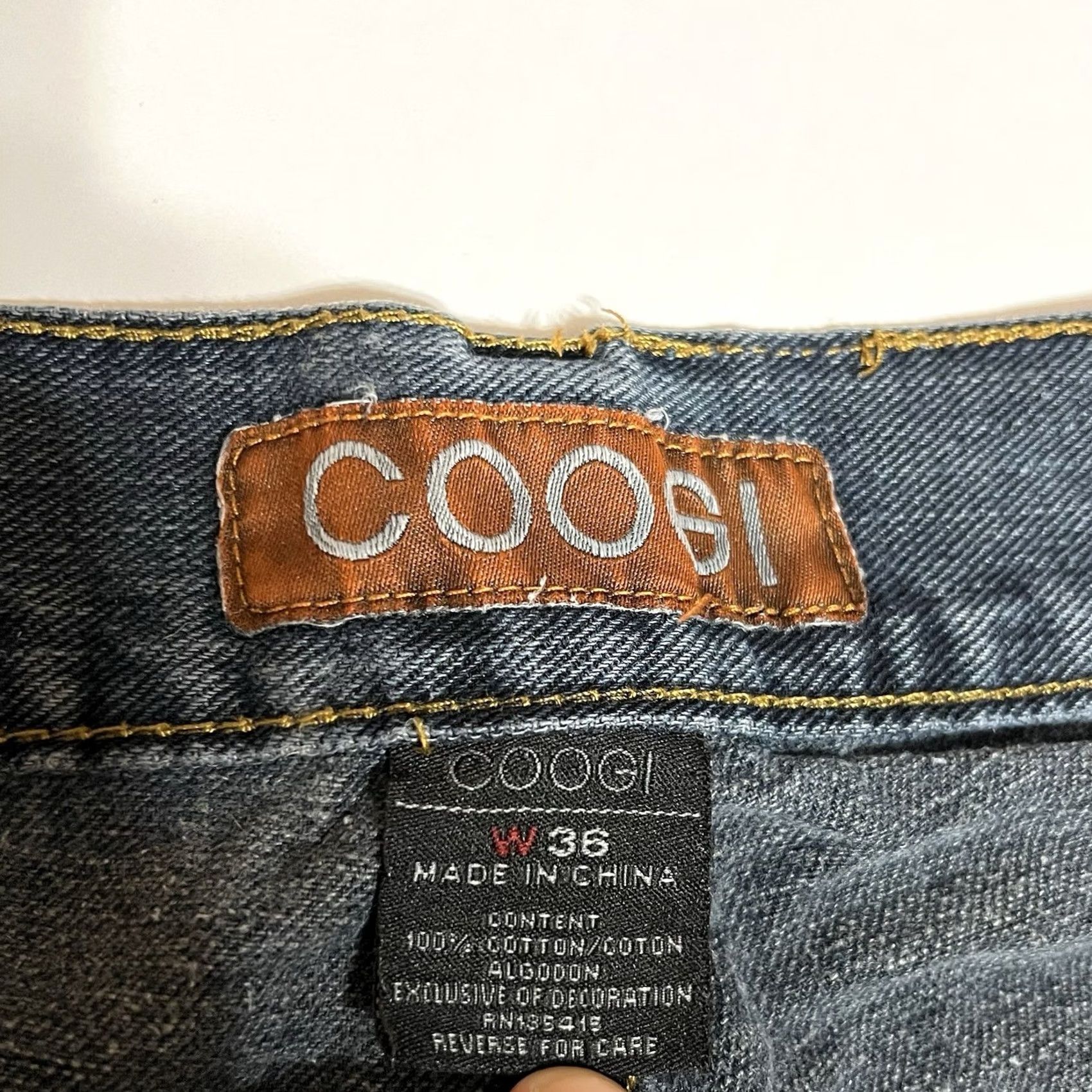 Coogi VINTAGE COOGI Denim Blue Embroidered Urban Y2K Dark Wash Shorts 36 Regular Mens Size US 36 / EU 52 - 6 Thumbnail