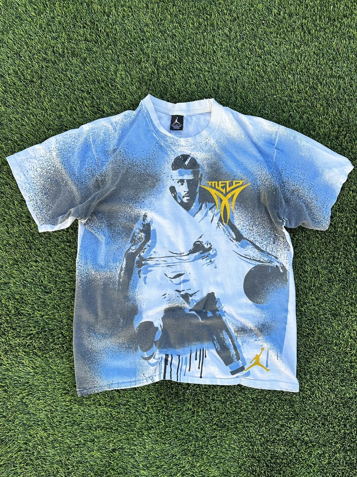 Jordan Brand Vintage y2k Jordan Carmelo Anthony all over print tee Size US M / EU 48-50 / 2 - 1 Thumbnail