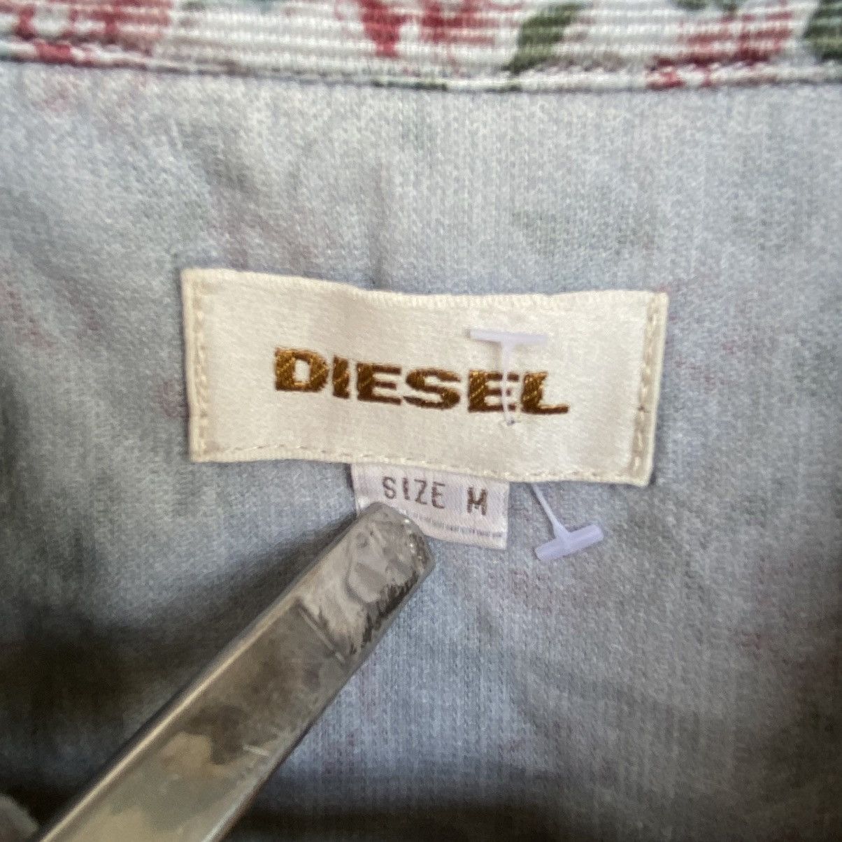 Other Vintage Diesel Blue Floral Button Up Pullover Jumper Size M Size M / US 6-8 / IT 42-44 - 9 Thumbnail