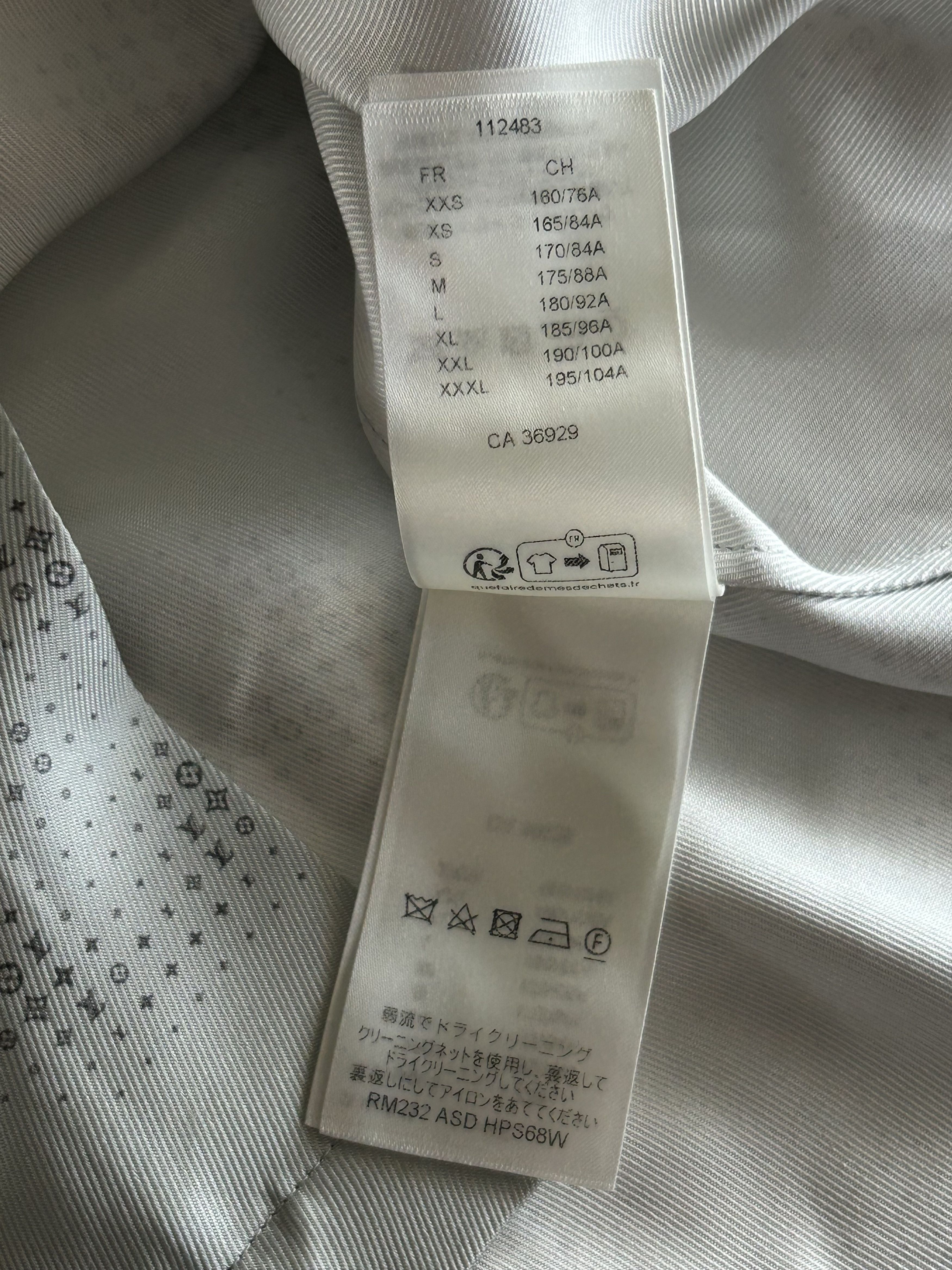 Louis Vuitton Louis Vuitton Grey LV Pixel Monogram Silk Button Up Shirt Size US XXL / EU 58 / 5 - 6 Thumbnail