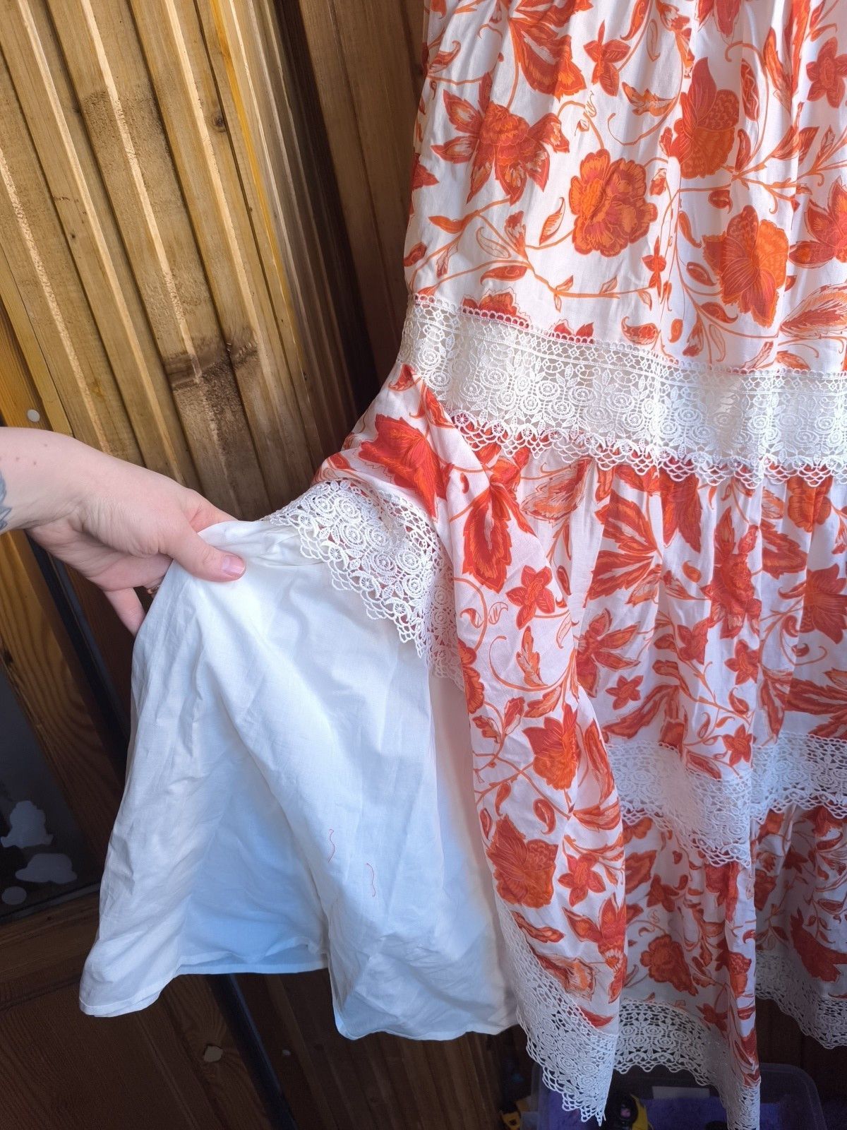 Antonio Meccariello Nwt Antonio Melani Summer Cotton Boho Sundress Sz 8 Msrp 189 Size L / US 10 / IT 46 - 6 Thumbnail