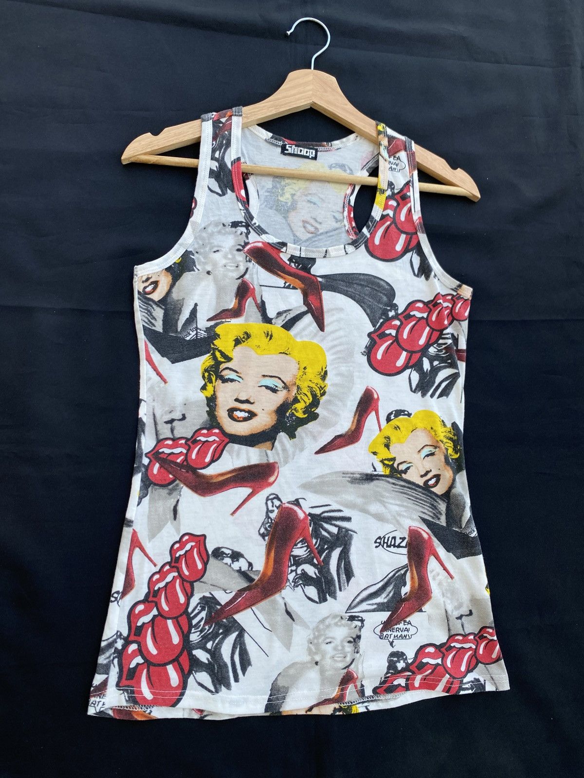 The Rolling Stones Rare Marilyn Monroe x Rolling Stones Singlet/ Top Size S / US 4 / IT 40 - 2 Thumbnail