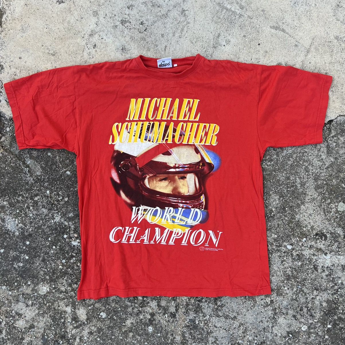 Formula 1 × Vintage 00s Vintage Michael Schumacher 2006 Hot Wheels T-Shirt Size US XL / EU 56 / 4 - 1 Thumbnail