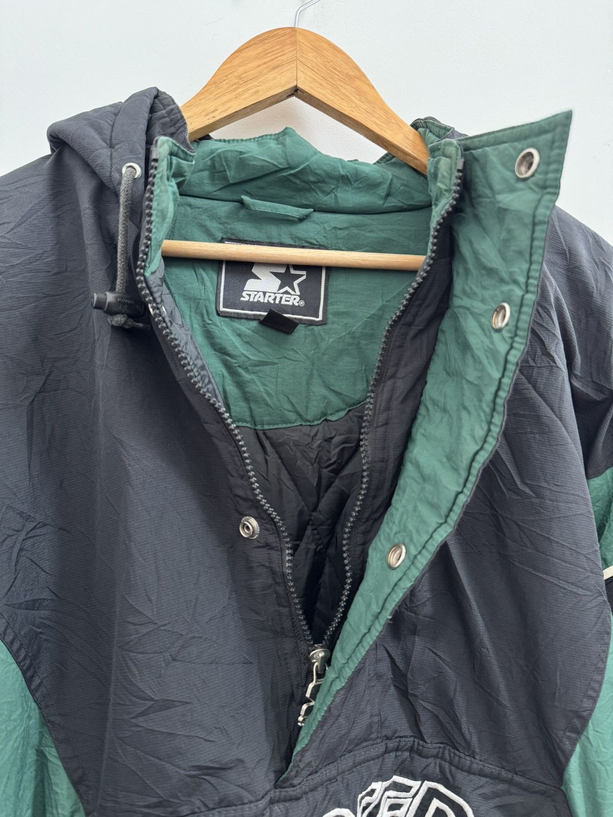 Starter Vintage 90's Starter Big Logo Embroidery Jacket Pullover Size US XL / EU 56 / 4 - 12 Thumbnail