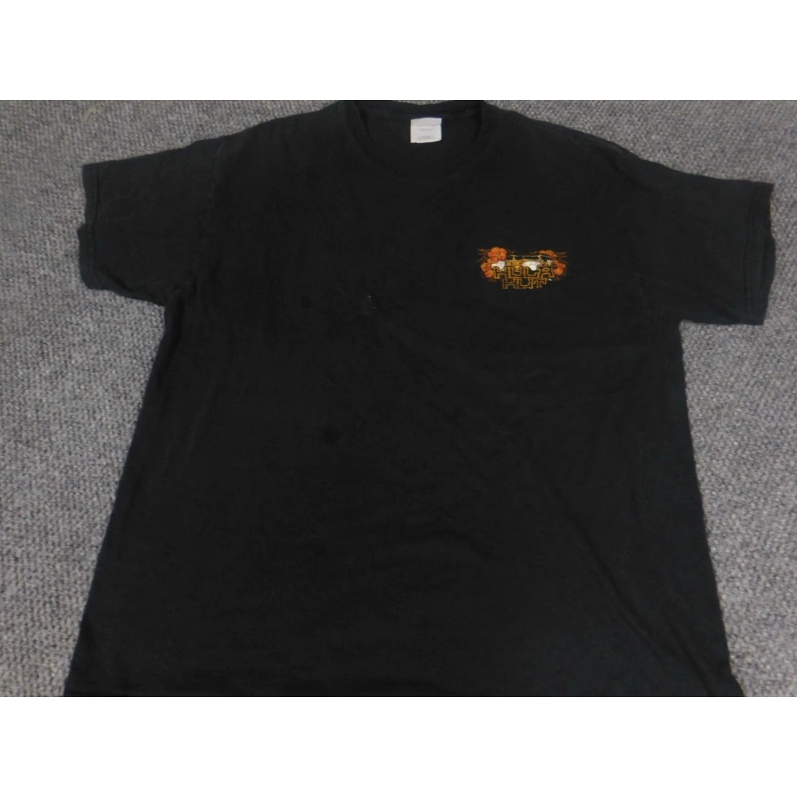 Hanes Hanes Lake Austin Mens Shirt XL Black Short Sleeve Crew Neck Logo T-Shirt Regular Breathable Vintage: No Size US XL / EU 56 / 4 - 2 Thumbnail