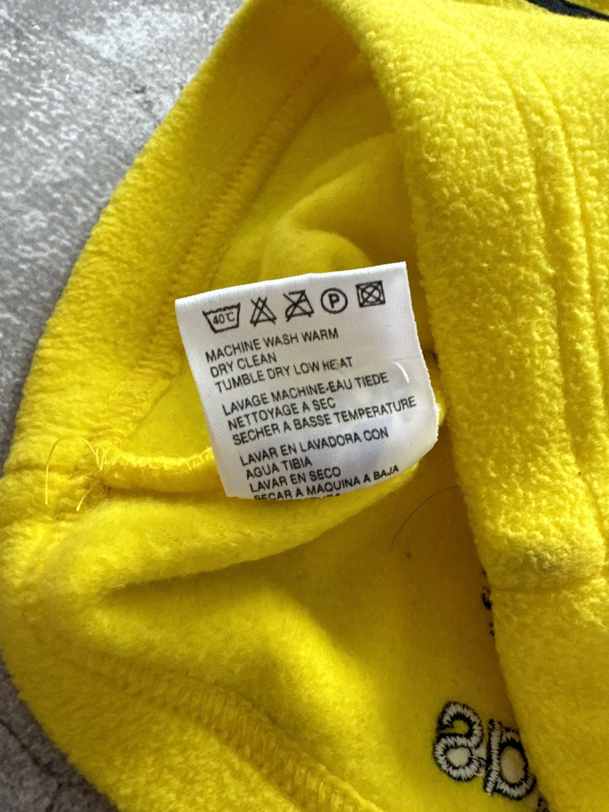 Adidas × Vintage !extremely rare Adidas vintage fleece yellow beanie Size ONE SIZE - 4 Thumbnail