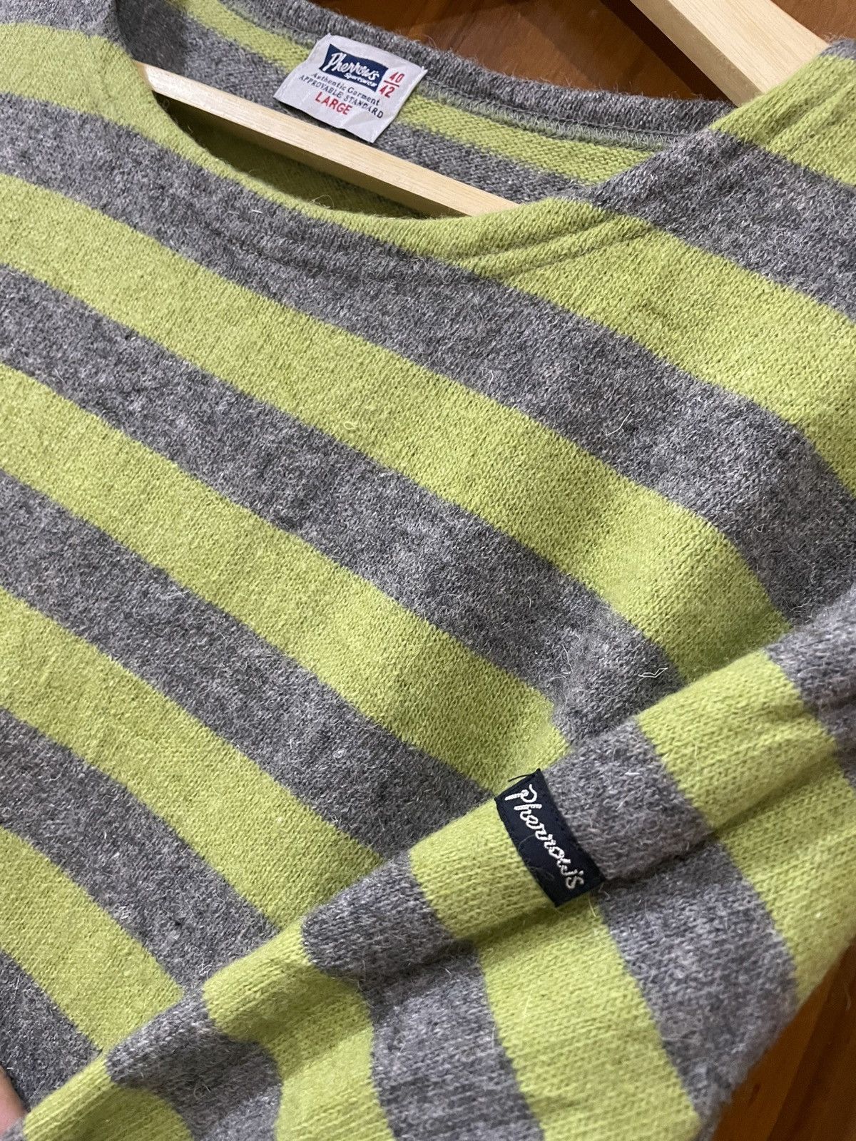 Japanese Brand Pherrows Sportswear Knit Sweater Size L / US 10 / IT 46 - 4 Thumbnail
