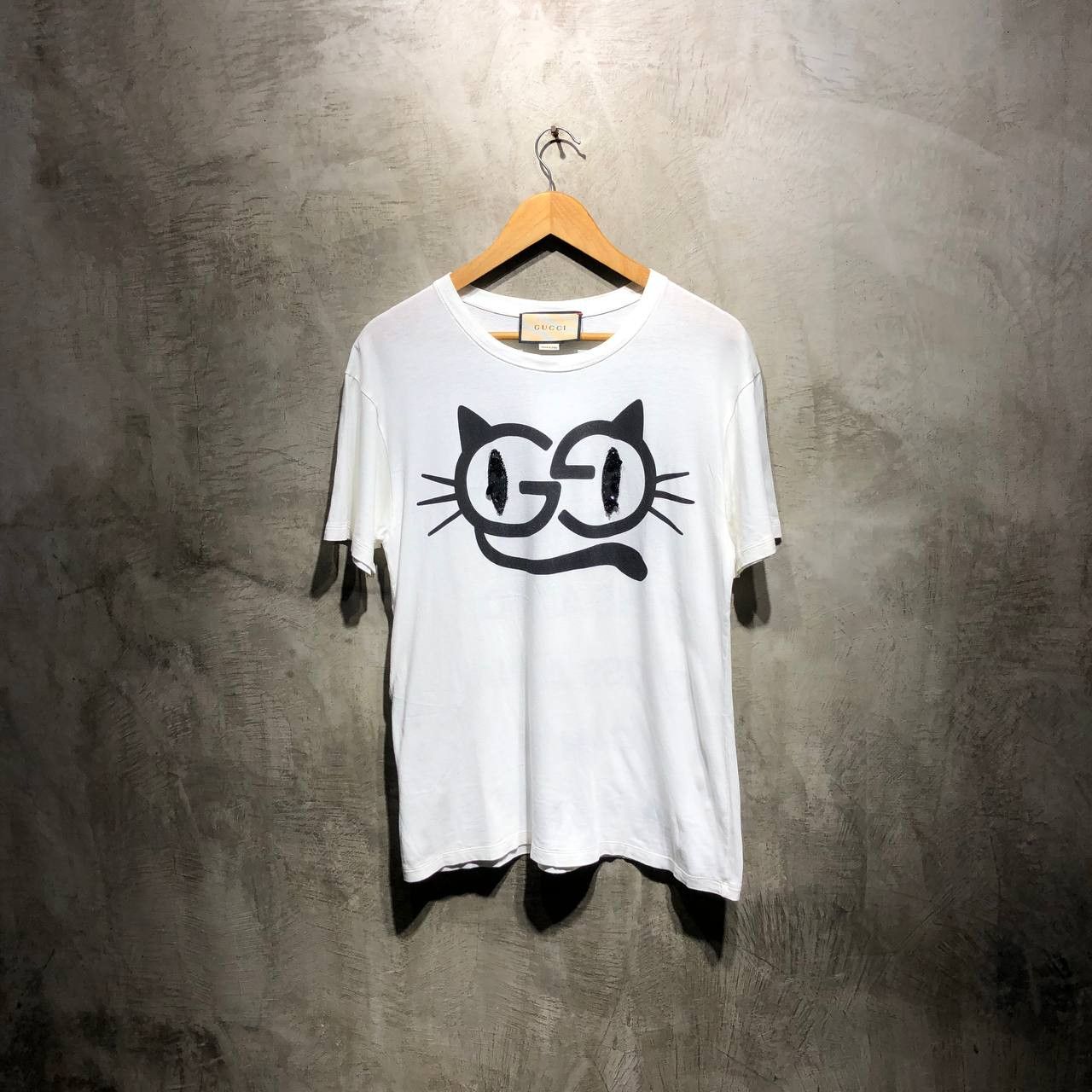 Gucci Gucci Cat eye Diamond Nail print tee Size US S / EU 44-46 / 1 - 1 Thumbnail