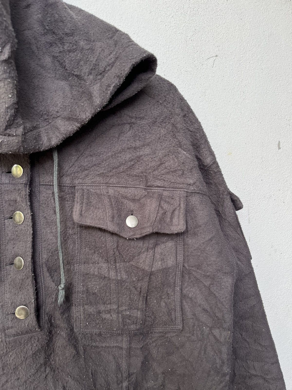 Vintage 💥Vintage 90s Oversized Fleece Button Ups Hoodie Sweatshirts Size US L / EU 52-54 / 3 - 4 Thumbnail