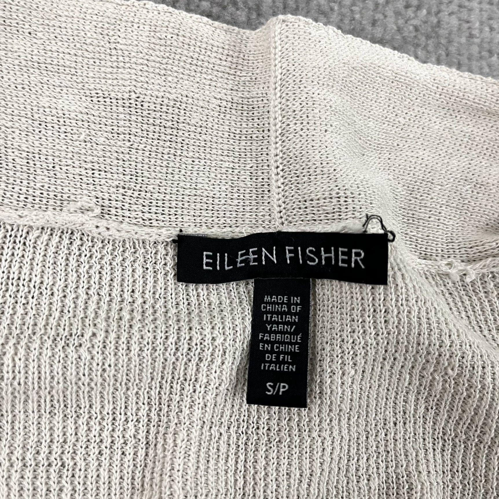Eileen Fisher Eileen Fisher Sweater Womens Small Brown Open-Knit Cardigan Organic Linen Nylon Casual Size S / US 4 / IT 40 - 2 Thumbnail