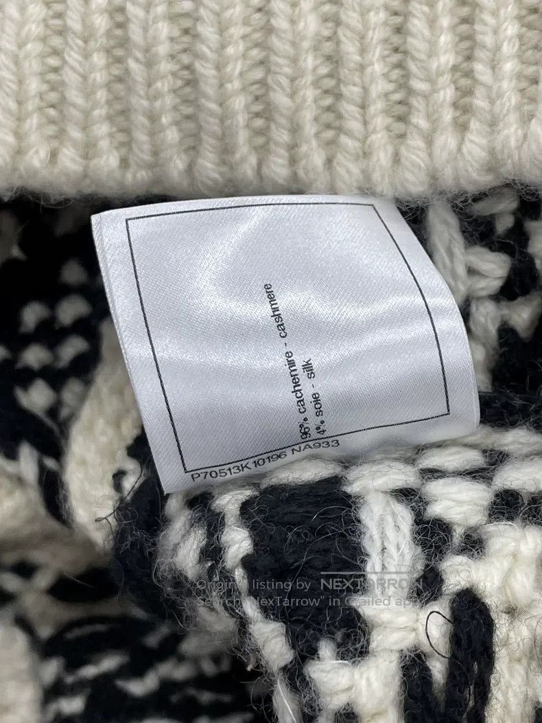 Chanel Chanel 21A black and white color block flower knitted vest Size XS / US 0-2 / IT 36-38 - 7 Thumbnail