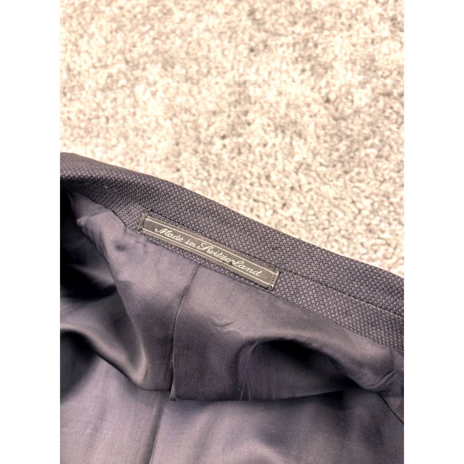 Ermenegildo Zegna Ermenegildo Zegna Blazer Mens 44L Long Navy 3 Button Birdseye Wool Vintage? No. Size 44R - 5 Thumbnail