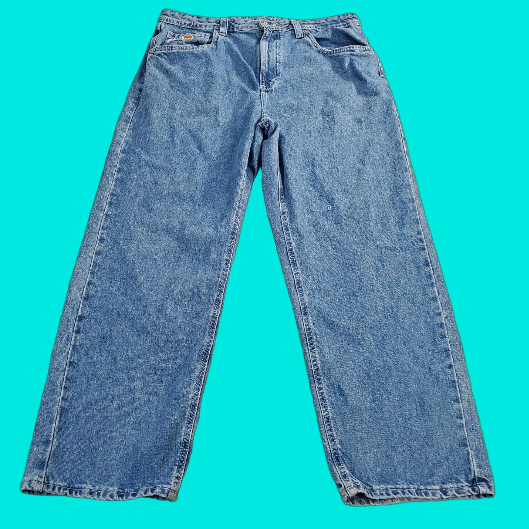 Empyre VINTAGE Empyre Jeans Mens 36x30 Blue Relaxed Straight Baggy Wide Leg READ* Size US 36 / EU 52 - 1 Thumbnail
