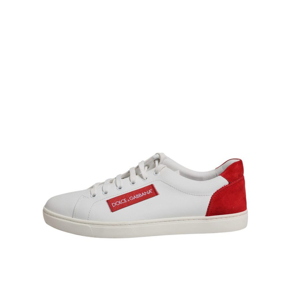 Dolce & Gabbana Dolce & Gabbana White Suede Leather Low Top Sneakers Shoes Size US 8.5 / EU 41-42 - 6 Thumbnail