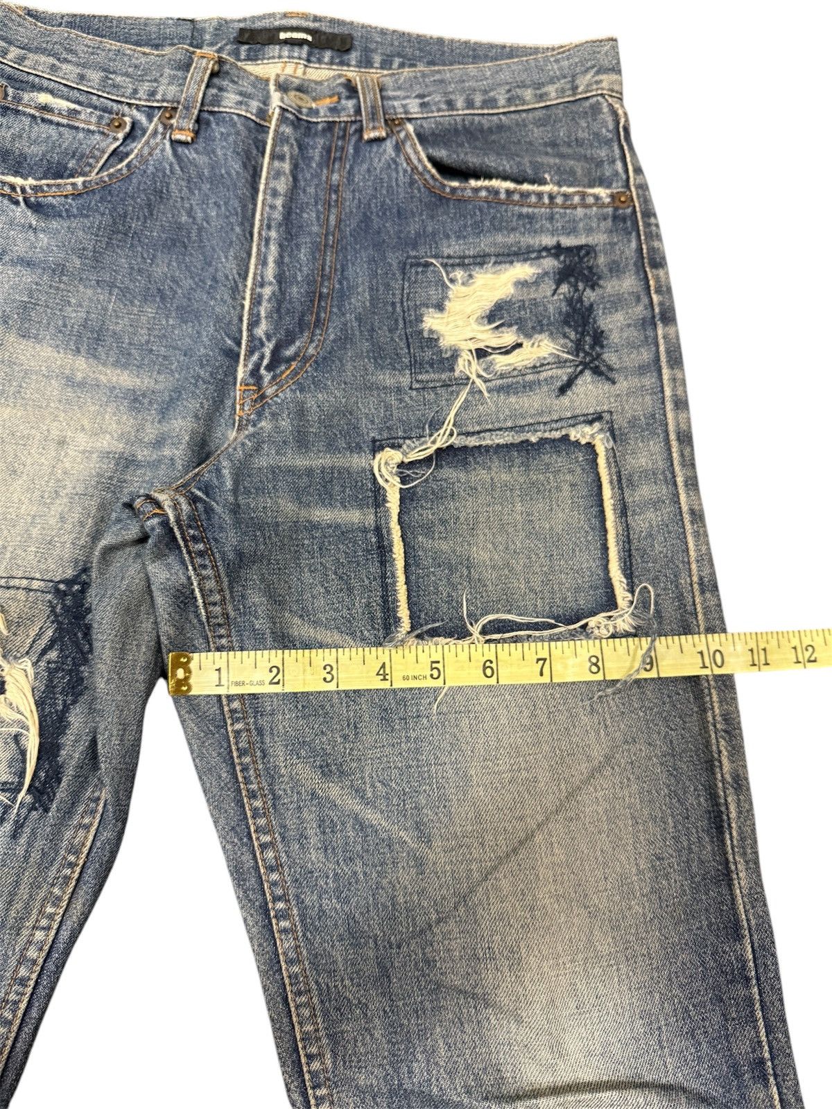 Beams Plus × Japanese Brand Rare Distressed Patchwork Beams Plus Jeans Size US 30 / EU 46 - 12 Thumbnail