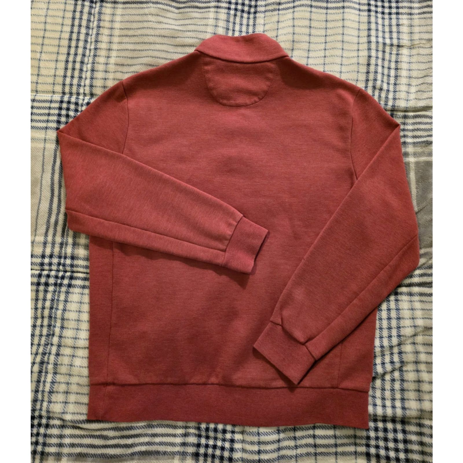 Polo Ralph Lauren Polo Ralph Lauren Sweater Men's Large Heather Red Mockneck Double Knit 1/4 Snap Size US L / EU 52-54 / 3 - 3 Thumbnail
