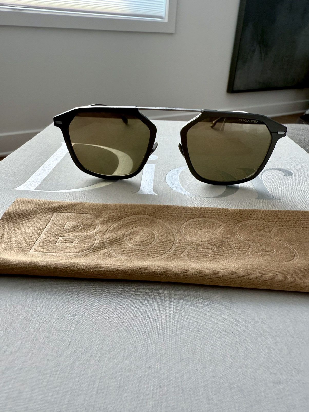 Hugo Boss New Hugo Boss Ltd. Ed. “THE COLLECTION” Titanium Sunglasses Size ONE SIZE - 8 Thumbnail