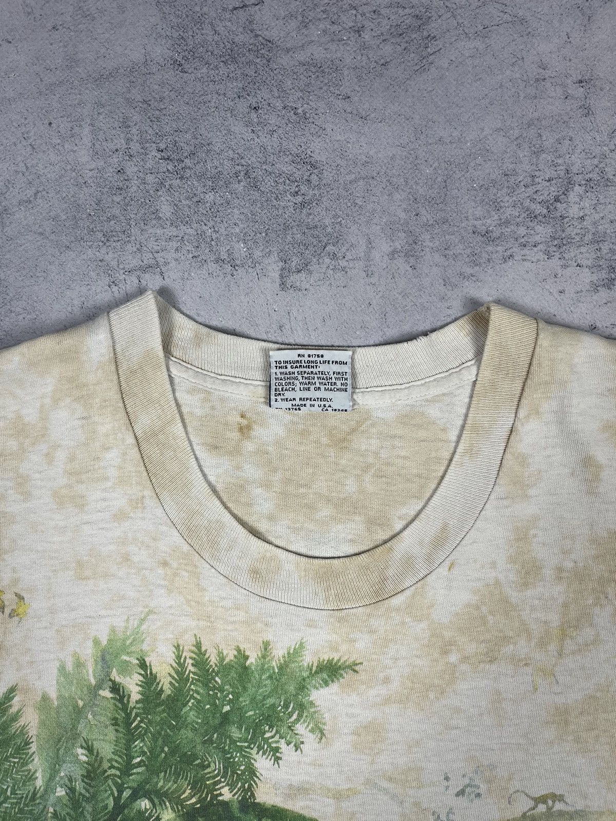 Liquid Blue Vintage 90s Liquid Blue Rain Forest ART 1991 Tropical Tee Size US XL / EU 56 / 4 - 7 Thumbnail