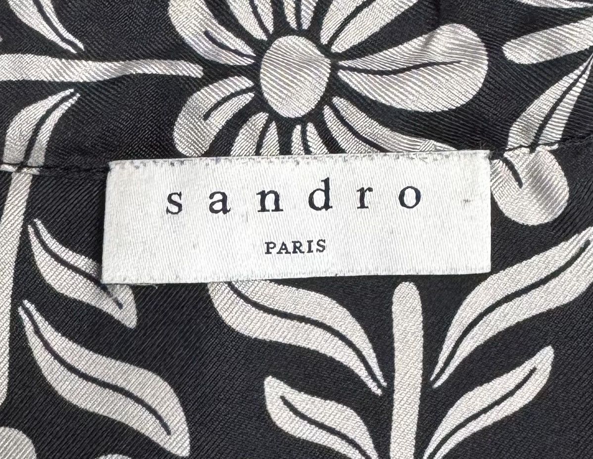 Sandro Sandro Harriet Floral Print Silk Button Up Shirt Blouse sz 1 Size S / US 4 / IT 40 - 9 Thumbnail