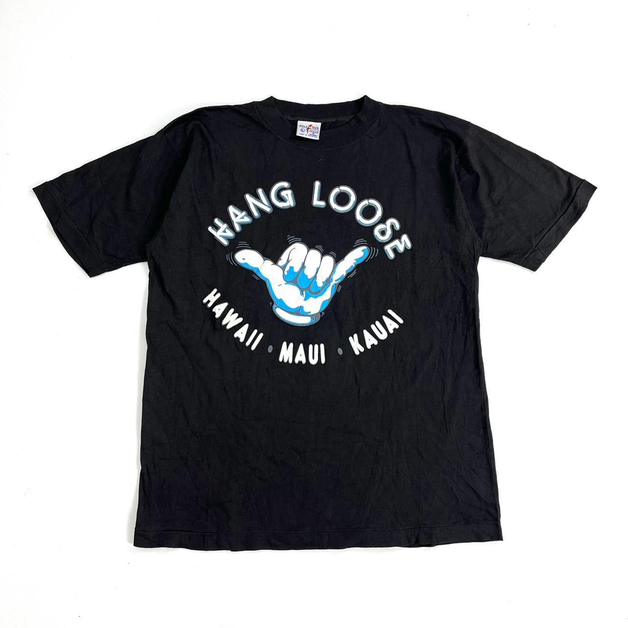 Vintage Vtg 80s Hang Loose Tshirt Size US L / EU 52-54 / 3 - 1 Thumbnail