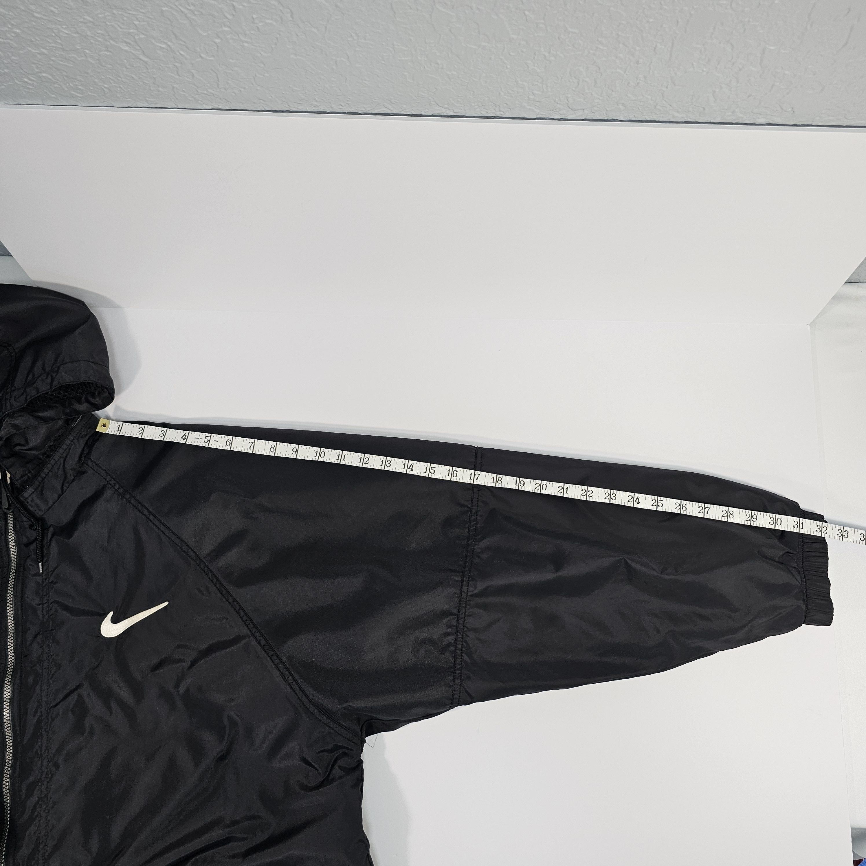 Nike Vintage 90s Nike Black Puffer Parka Jacket Quilted Liner Size US XL / EU 56 / 4 - 8 Thumbnail
