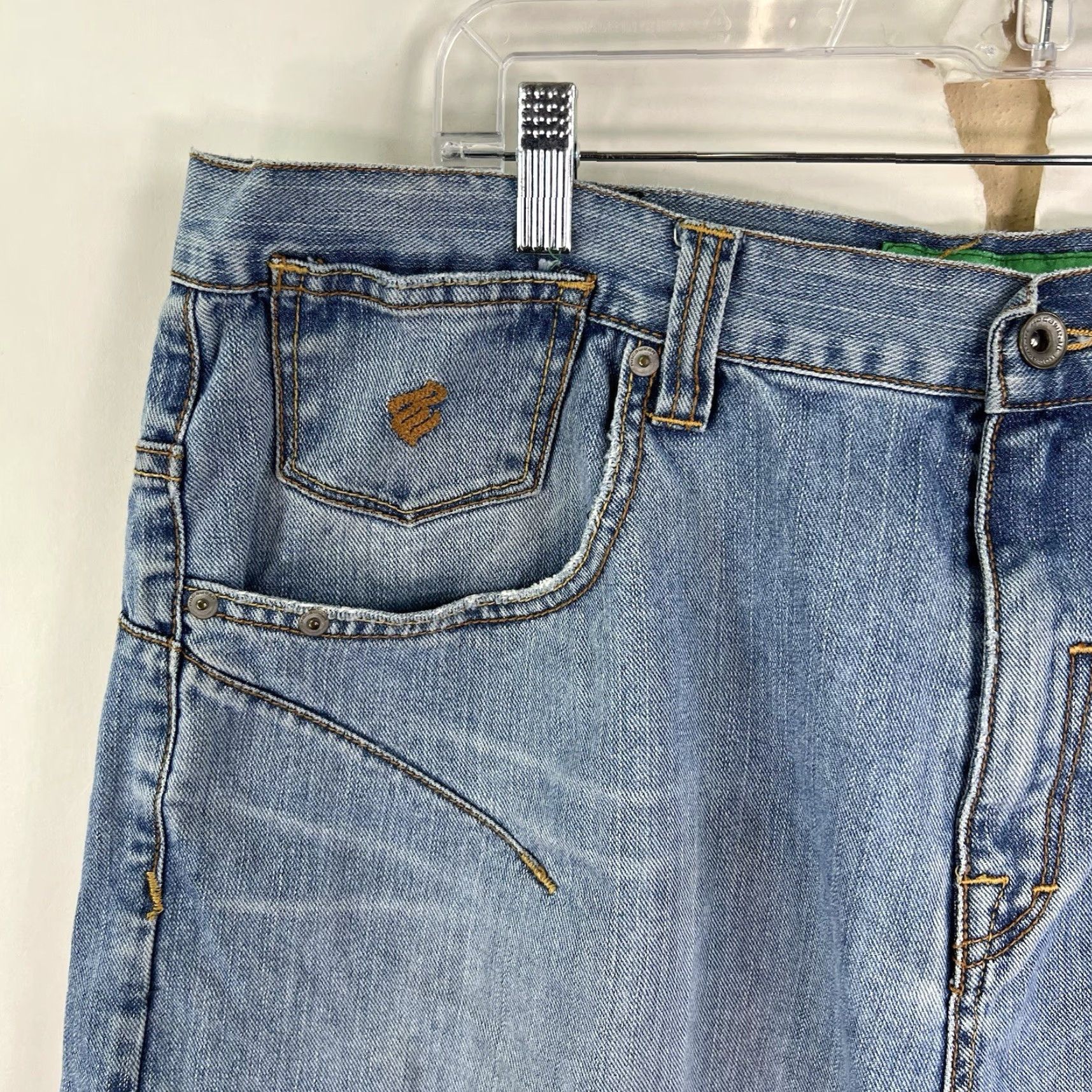 Rocawear VINTAGE Rocawear Denim Bermuda Shorts Mens 40 Blue 90s Hip Hop Grunge Size US 40 / EU 56 - 4 Thumbnail