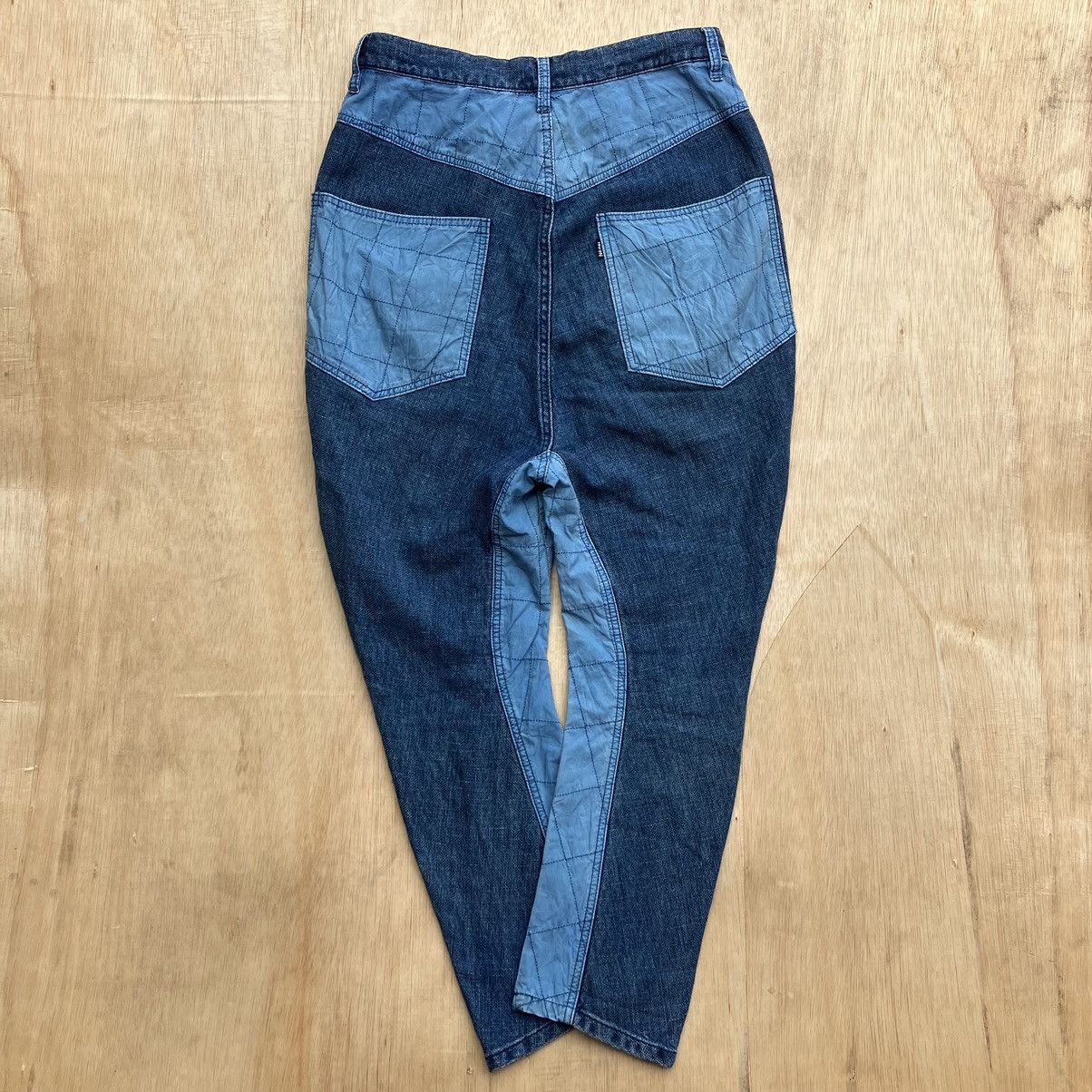 Issey Miyake × Japanese Brand × Ne-Net NE-NET DENIM DROP CROTCJLONG PANTS Size US 32 / EU 48 - 8 Thumbnail