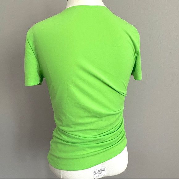 Helmut Lang Helmut Lang Green Ruched T-shirt - S/M, Reversible Size M / US 6-8 / IT 42-44 - 5 Thumbnail