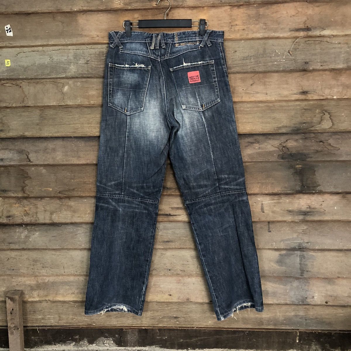 Marithe + Francois Girbaud DL Marithe Francois Girbaund faded Black Denim Pants #7317 Size US 31 - 14 Thumbnail