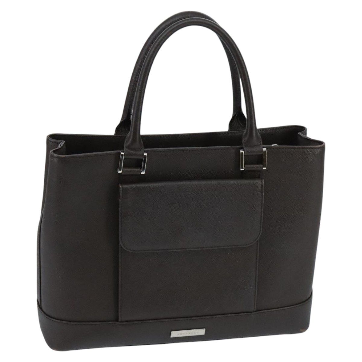 Burberry Burberry Front Pocket Tote Leather Size ONE SIZE - 1 Thumbnail