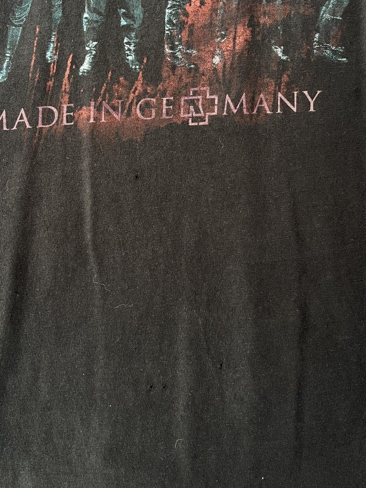 Vintage Vintage T-shirt Rammstein Europe Tour 2012 MADE IN GERMANY Size US XL / EU 56 / 4 - 5 Thumbnail