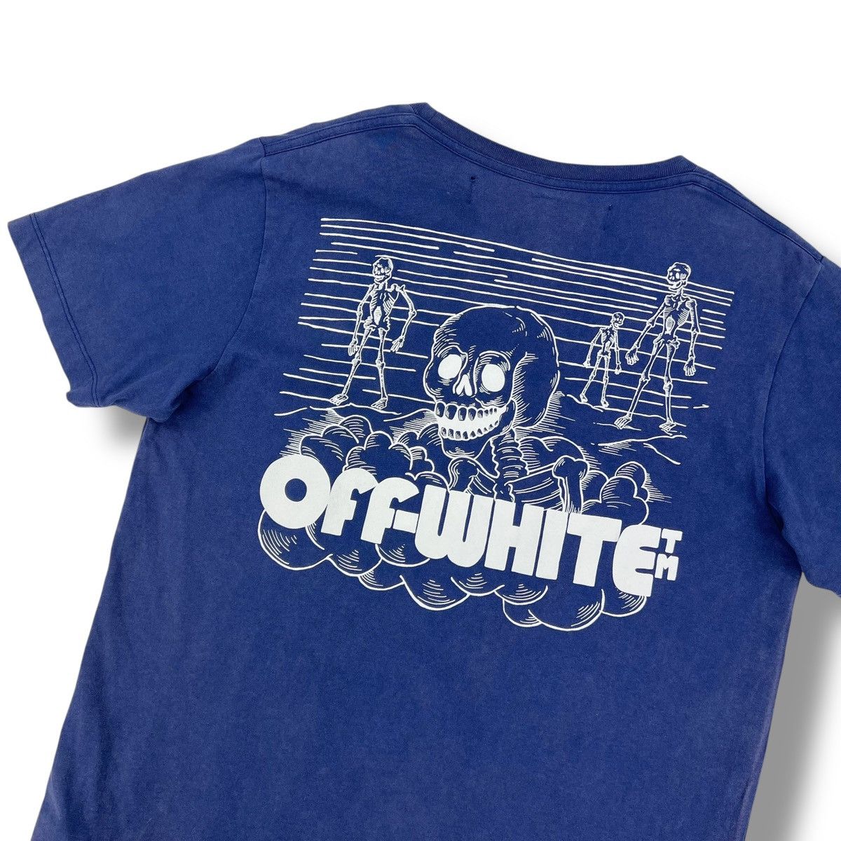 Off-White Off-White Skeletons Blue T Shirt Size US M / EU 48-50 / 2 - 1 Thumbnail