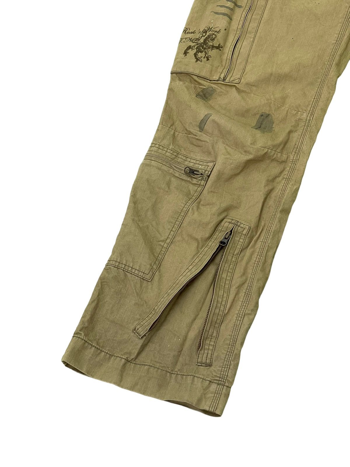 Japanese Brand Loose Cargo 291295 Homme Multi Pockets Boro 6🟦7 Size US 34 / EU 50 - 5 Thumbnail