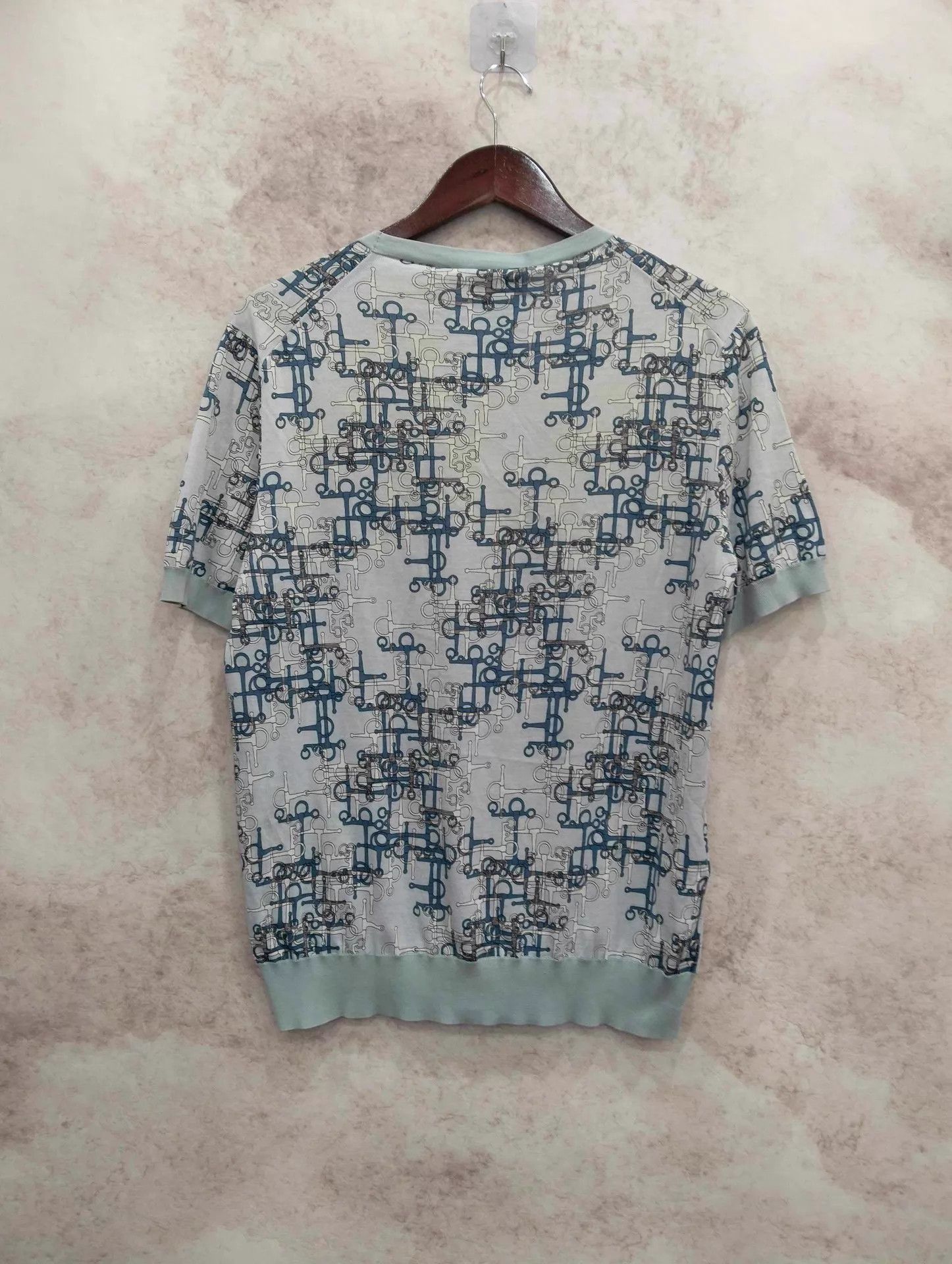 Hermes Printed Short Sleeve T-Shirt S