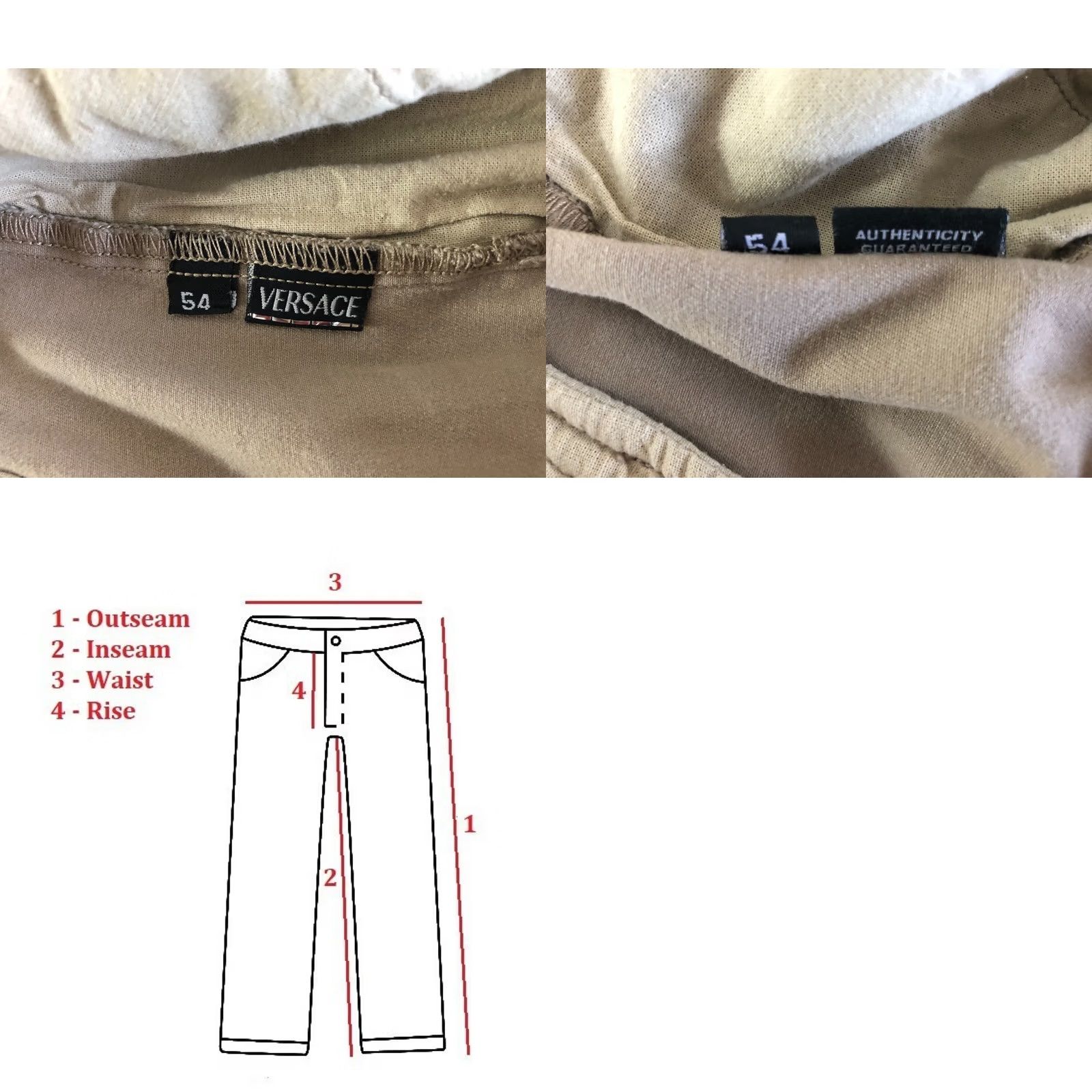 Versace Versace Sport Pants Khaki Cotton Blend Men Size 54 Chino Pocket Tapered Regular Front Flat Front Vintage No Size US 38 / EU 54 - 9 Thumbnail