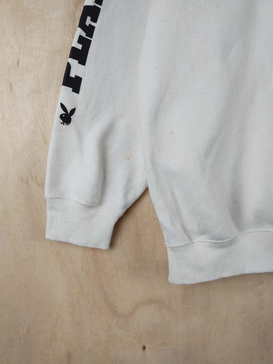 Playboy DL Playboy vintage big logo White Sweatshirts #S2481 Size US L / EU 52-54 / 3 - 11 Thumbnail
