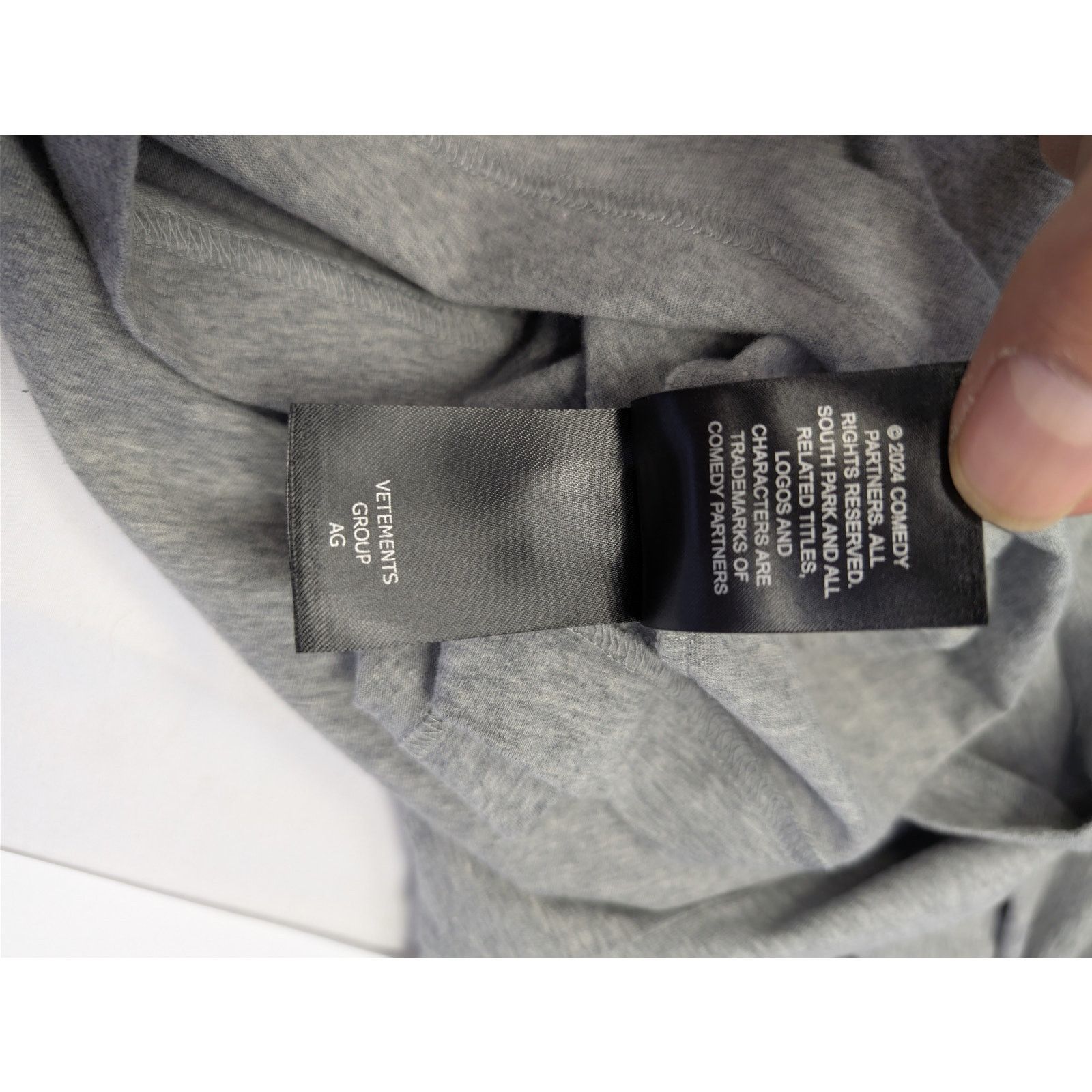 Vetements o1rshd1 Graphic Print Oversized T-Shirt in Grey Size US M / EU 48-50 / 2 - 18 Thumbnail