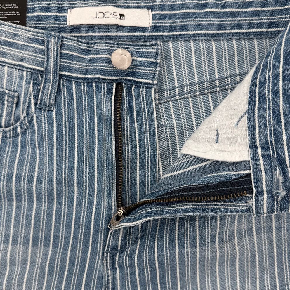 Joe's NWT Joe's Blake Stripe High-Rise Skinny Ankle Blue Jeans Size 27" / US 4 / IT 40 - 5 Thumbnail
