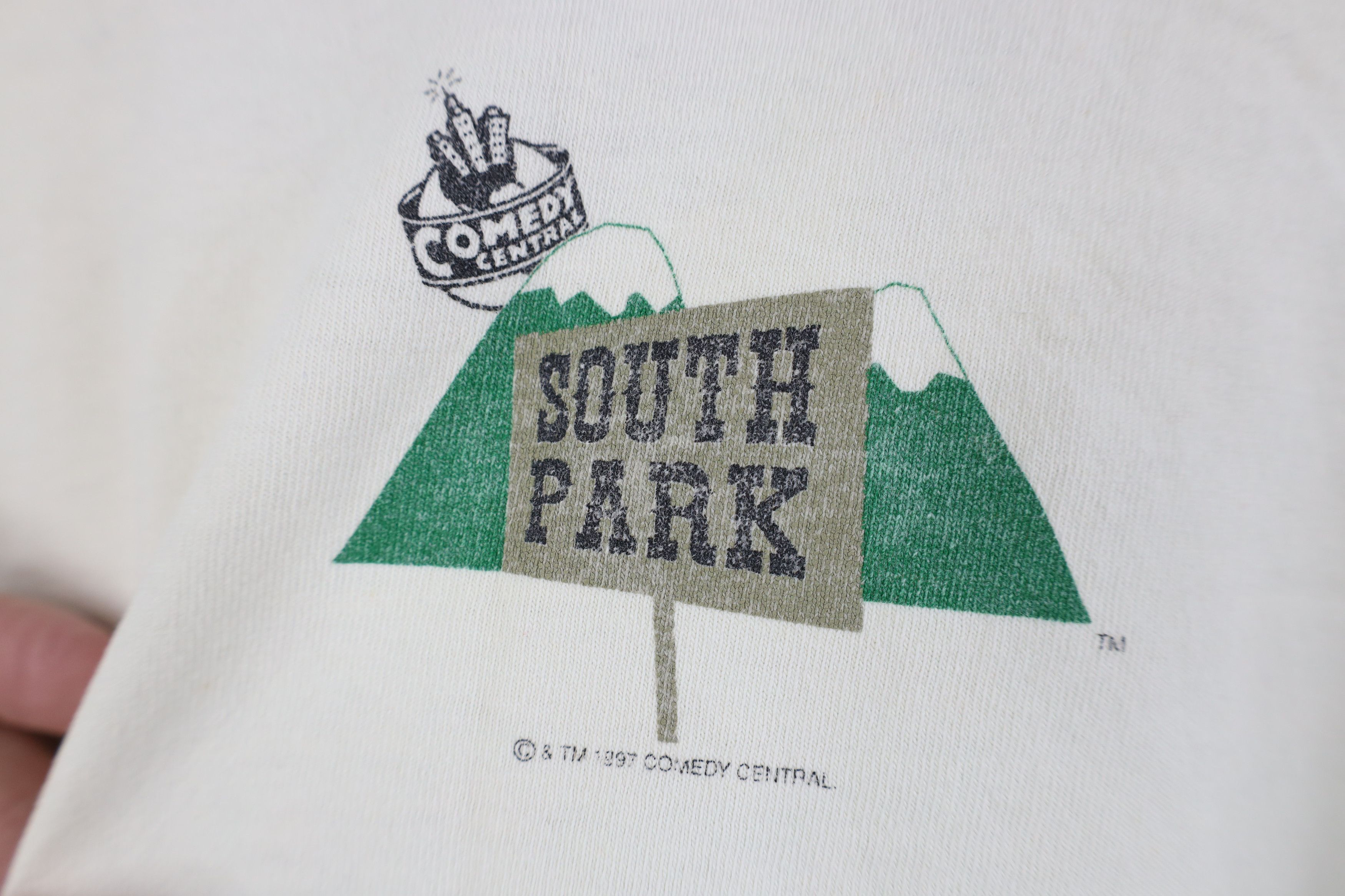 Vintage Vintage 90s South Park That Kicks Ass Raglan T-Shirt USA Size US XL / EU 56 / 4 - 11 Thumbnail